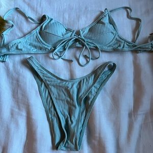 Turquoise bikini set
